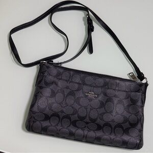 Coach Black Signature File Bag Style F38318 Rehab Project / AS IS